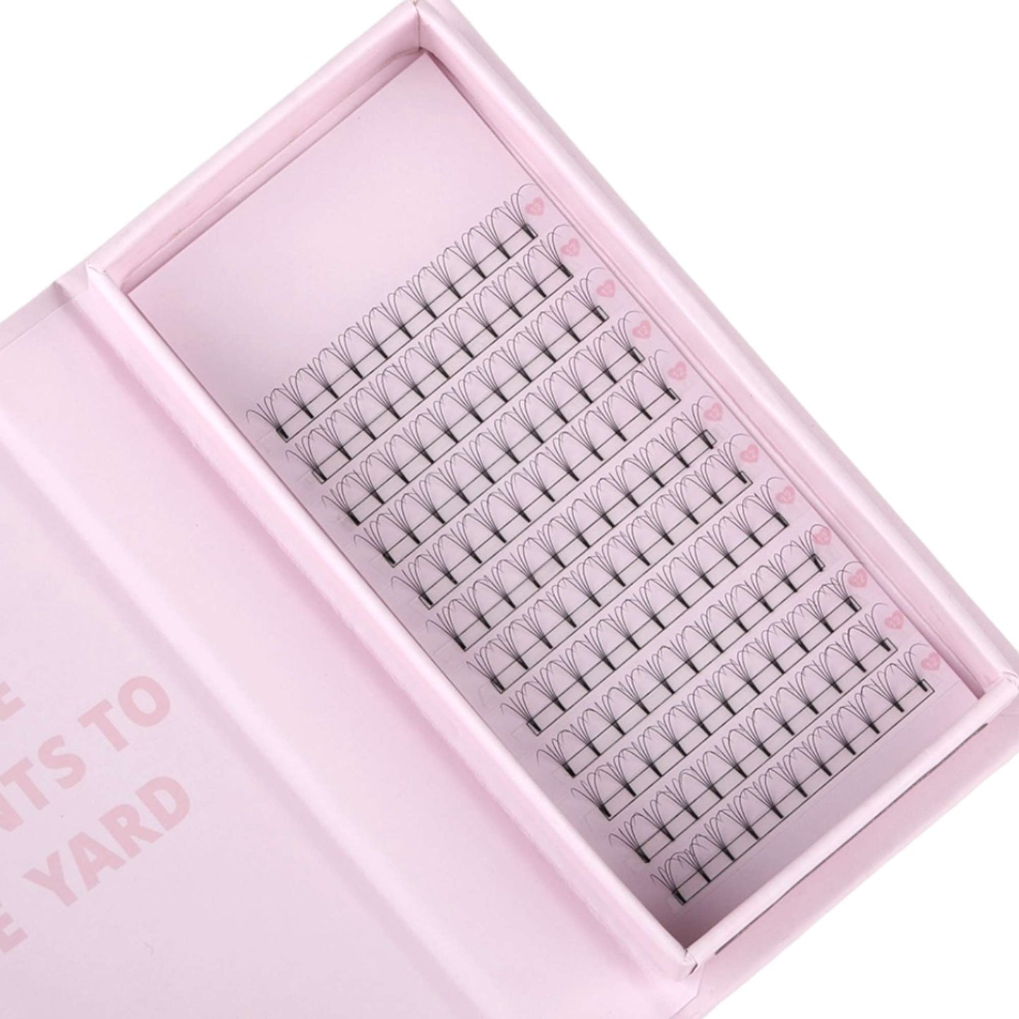 4D Premade Short Stem Eyelash Extensions - 0.10 / D CURL