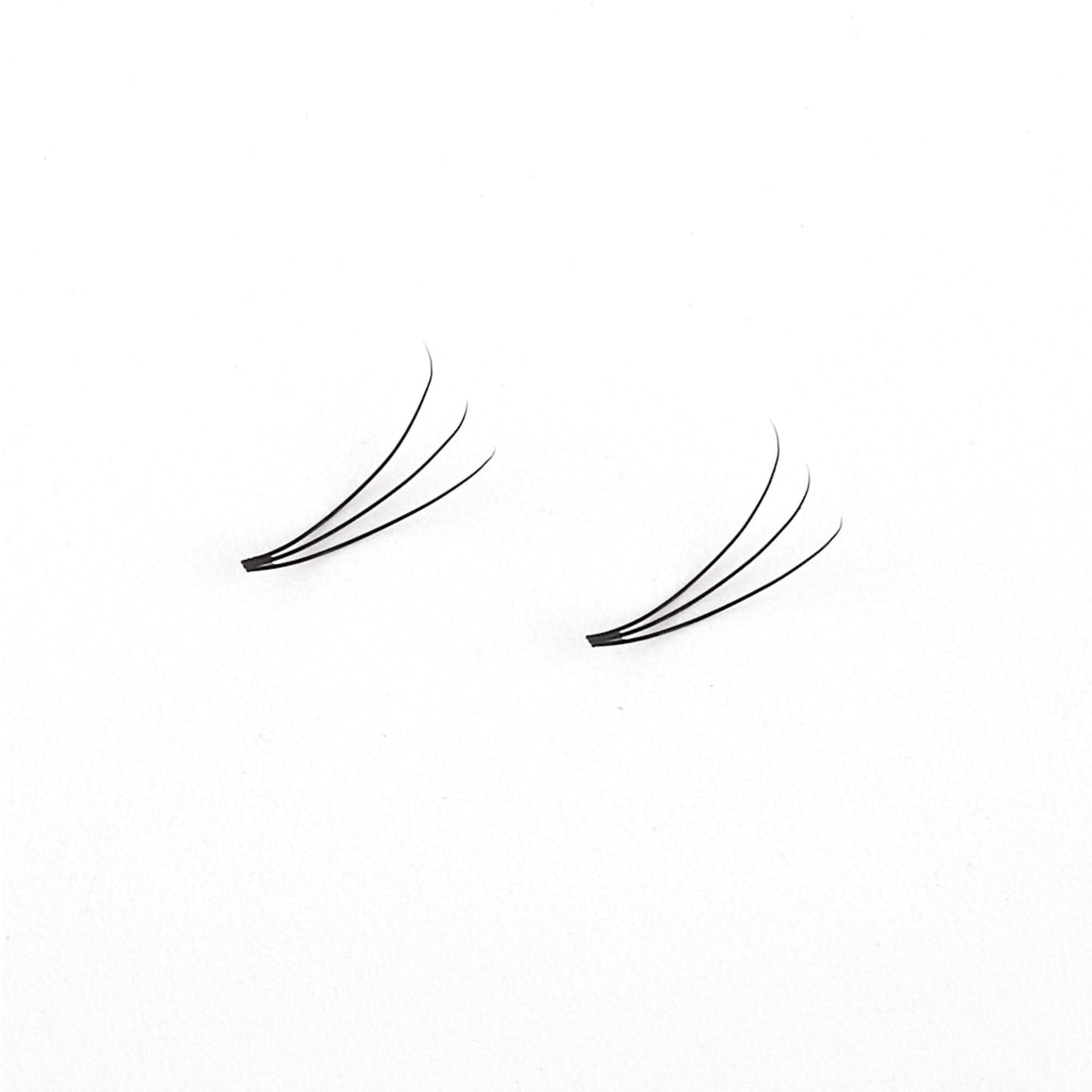 XL 3D Premade Short Stem Eyelash Extensions - 0.10 / D CURL