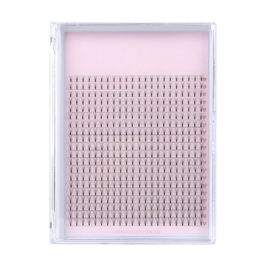 XL 5D Premade Short Stem Eyelash Extensions - 0.10 / D CURL